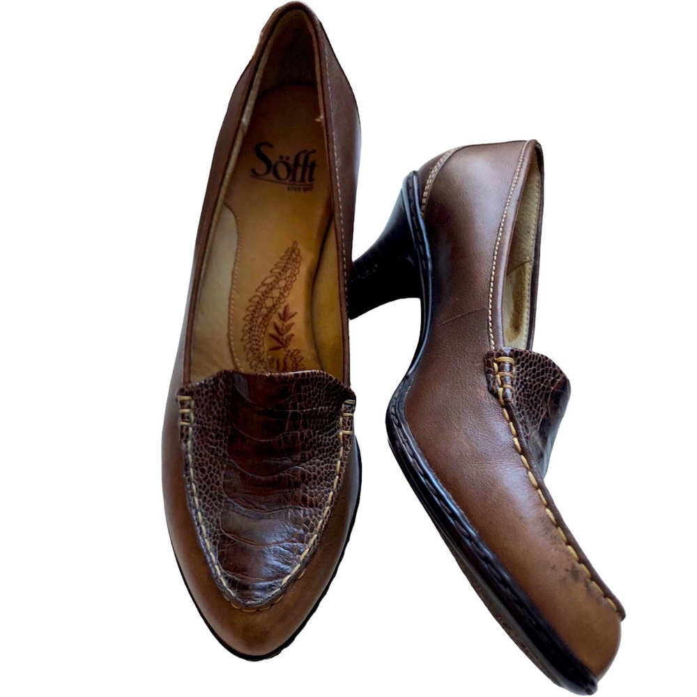 Women’s Brown Sofft Leather Heels